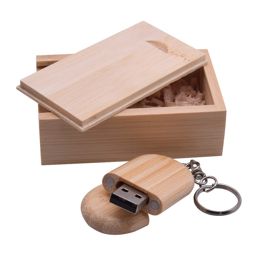 Pen Drive in legno 64GB 32GB Memory Stick 16GB 8GB 128GB portachiavi USB Flash Drive 2.0 pendrive in legno con scatola Logo personalizzato regali