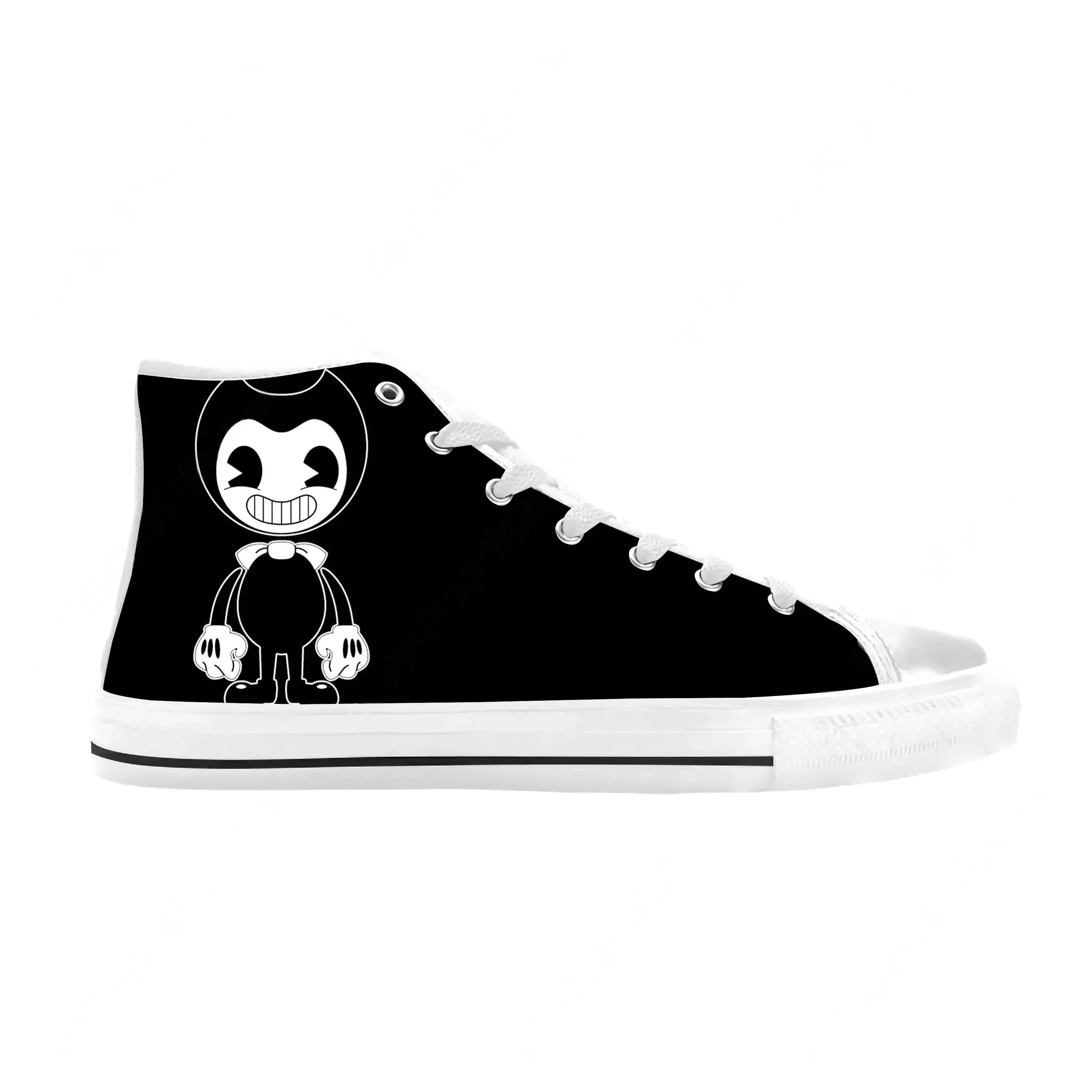 Bendys Anime Cartoon Manga Comic Funny Fashion Casual Cloth Shoes High Top Comfortable Breathable 3D Print Men Women Sneakers