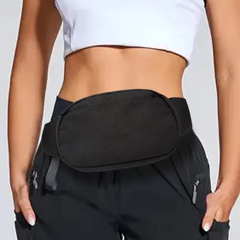 Baasploa Sporty Running Waist Bag, Portable Phone Door from Exterior, Women's and Men's Waist, Sports Accessories Fitness Waterproof
