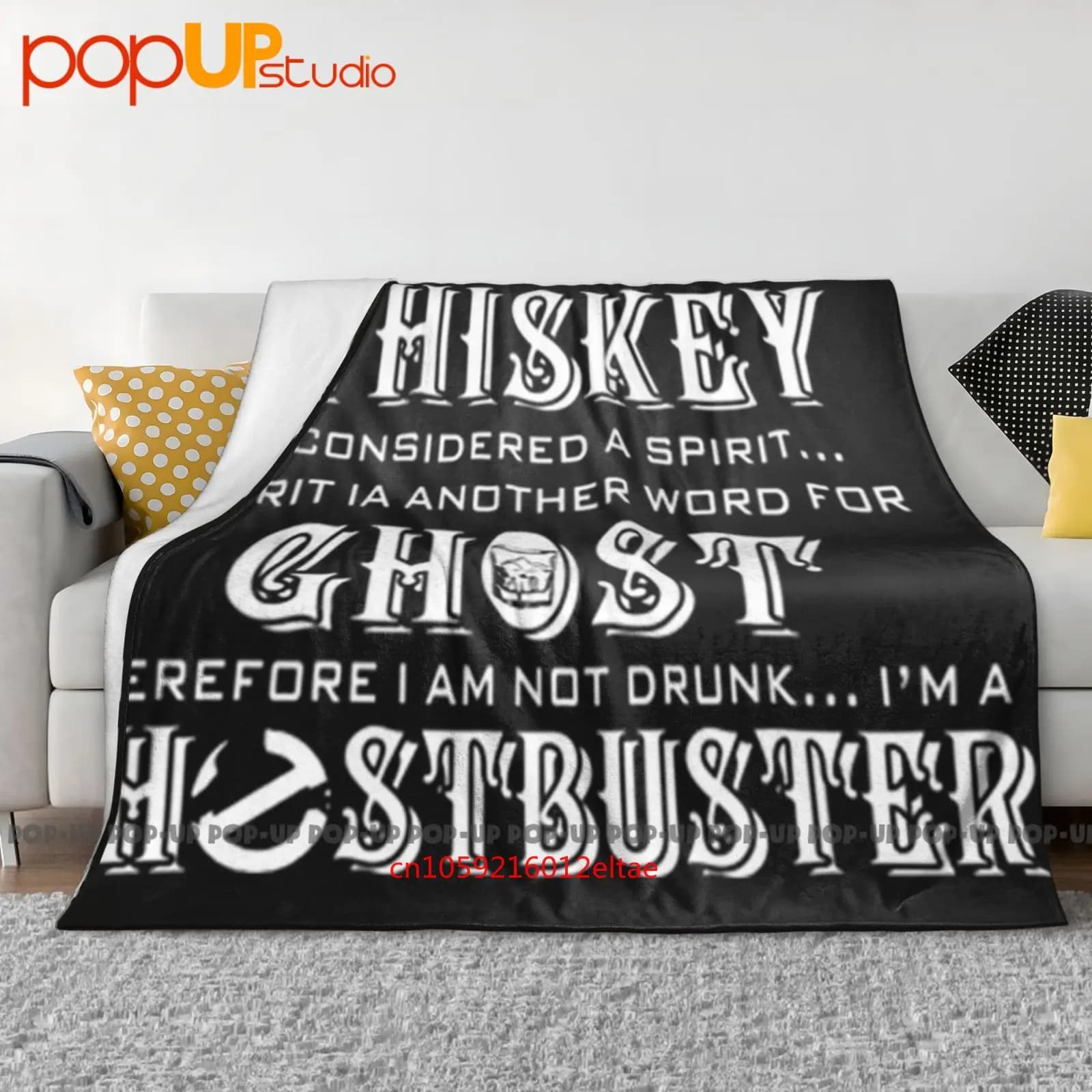 Whisky Ghost Ghostbuster Bere Spirits 857 Coperta ultra morbida Trapunta Copridivano invernale Copriletto