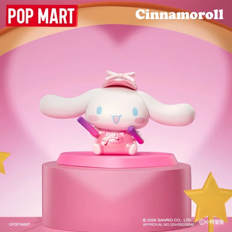 POP MART X Sanrio Characters Pink Party Blind Box Collection Statuette Desk Decoration Hello Kitty Surprise Toy Birthday Gift