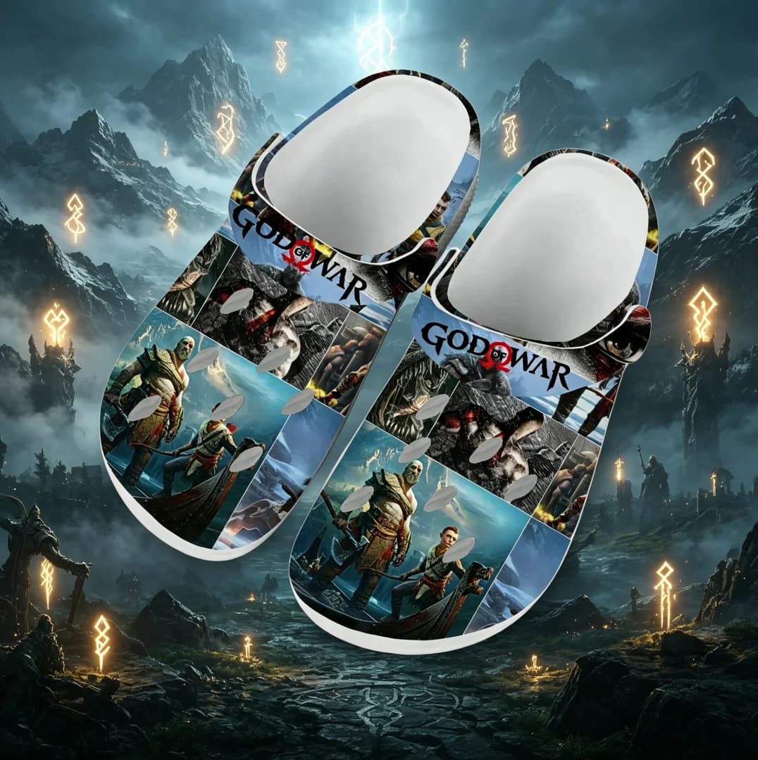 Ciabatte God of War per Uomo e Donna, Sandali alla Moda Streetwear con Suola Antiscivolo per Interni ed Esterni, Casual e da Passeggio