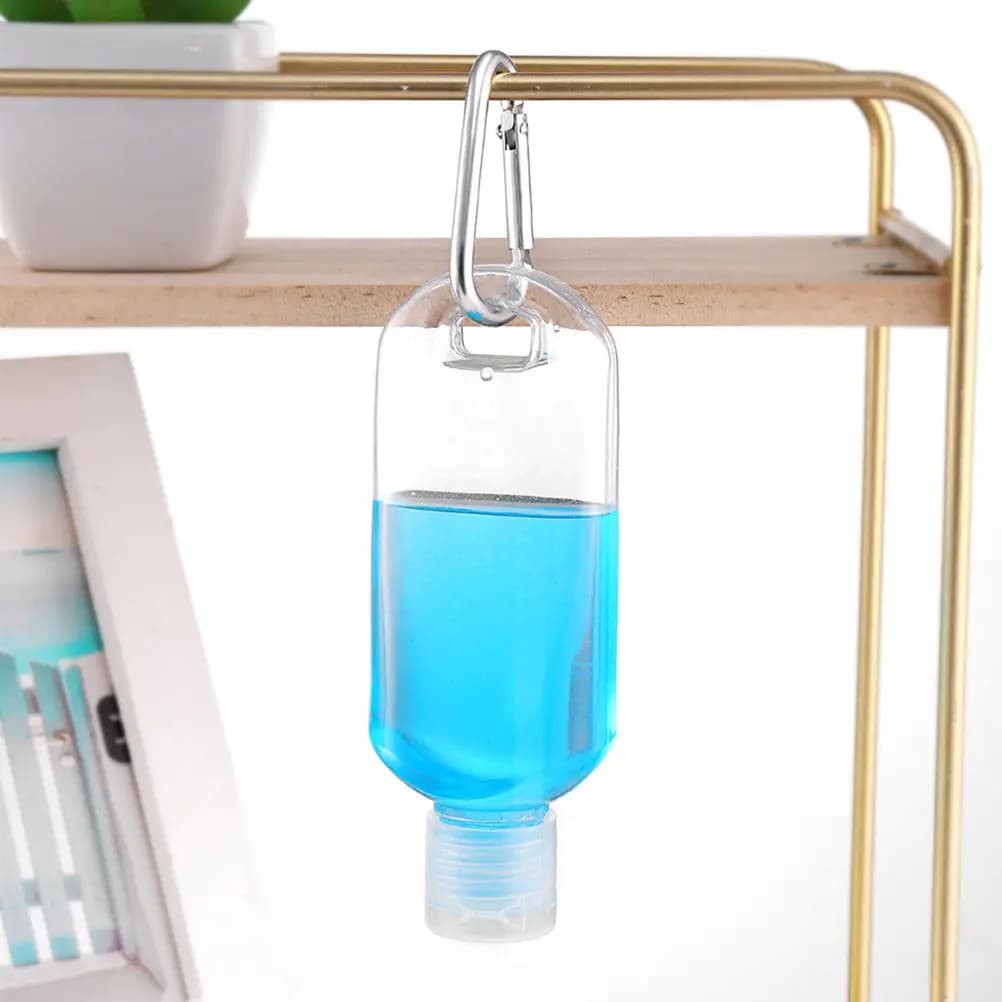 12Pcs 50Ml Hook Bottles Refillable Empty Containers Leakproof Lightweight Travel Bottles for Lotion Toner Sunscreen Hand Cream