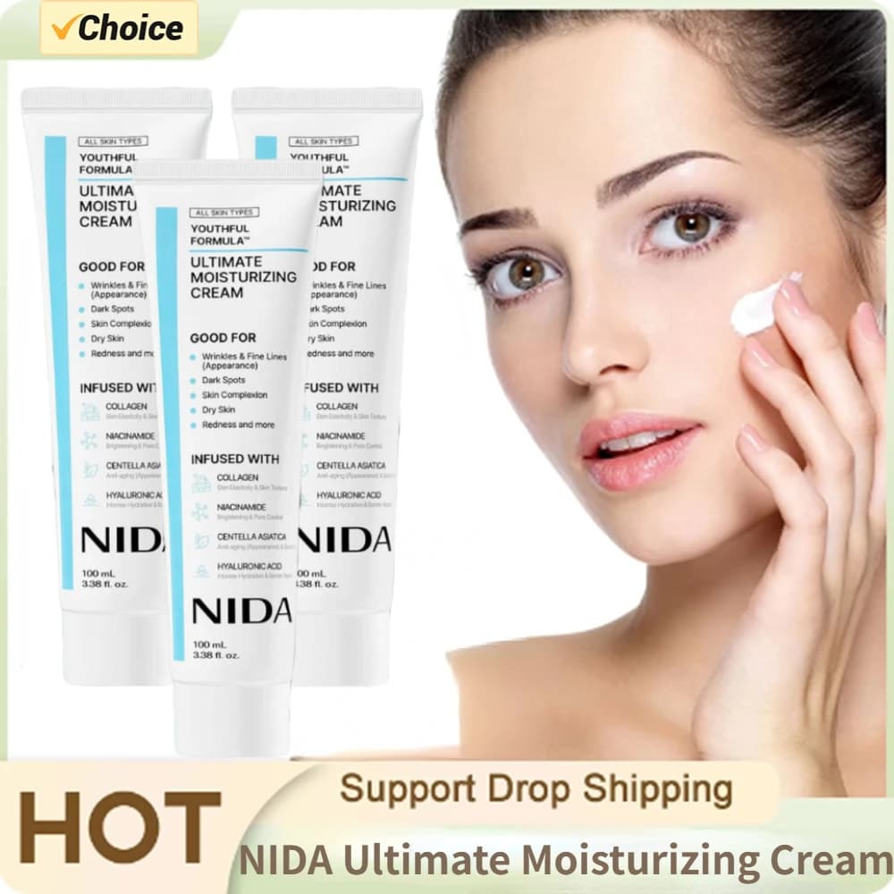 100 ml Crema idratante definitiva Formula giovanile Collagene Niacinamide Centella Asiatica Acido ialuronico Rughe Macchie Crema