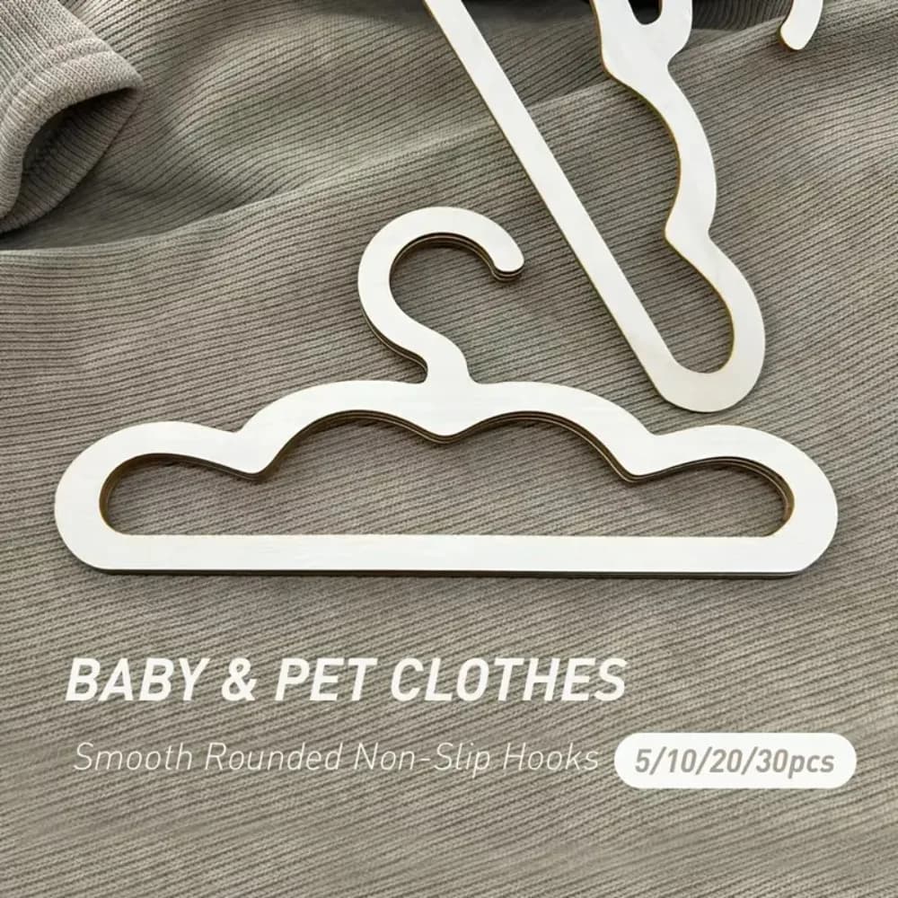 Premium 6PCS Nordic Wooden Cloud Wall Hanging Coat Rack Baby Clothes Hanger INS Minimalist Style Wood Coats Hanger for Nursery
