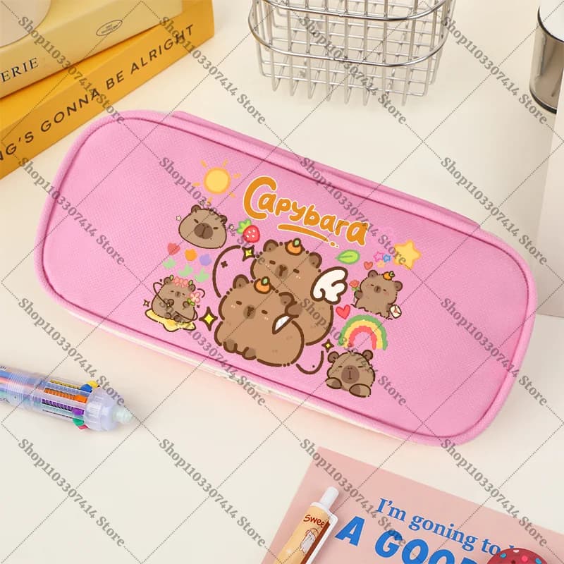 Astuccio per Matite a Forma di Capibara, Cartone Animato, per Studenti, Forniture Scolastiche, Kawaii, Porta Cancelleria, Custodia per Penne, Anime Carino, Regali di Compleanno 2026