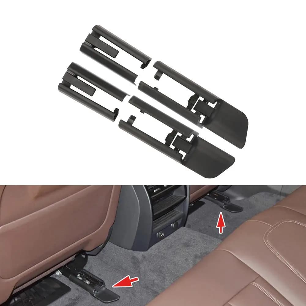 Black Plastic Seat Car Rail Trim Cover Binary Sliding Hood Front Left Rear For BMW G30 G11 G12 F15 5 7 Series X5X6