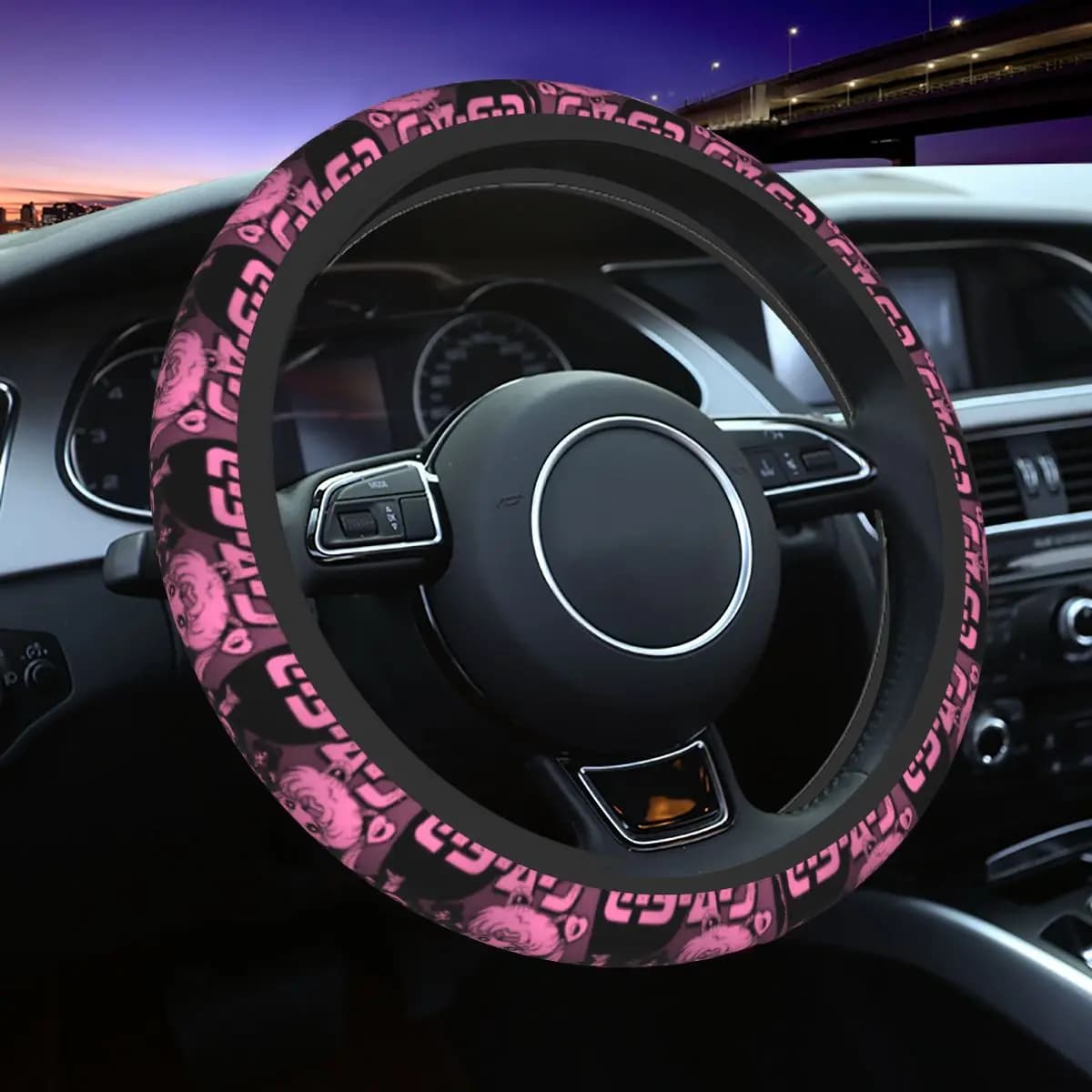 Coprivolante Anime S-Sailors M-Moons per Ragazze, Traspirante, Stile Giapponese, Protezione Universale 37-38cm, Accessori Auto