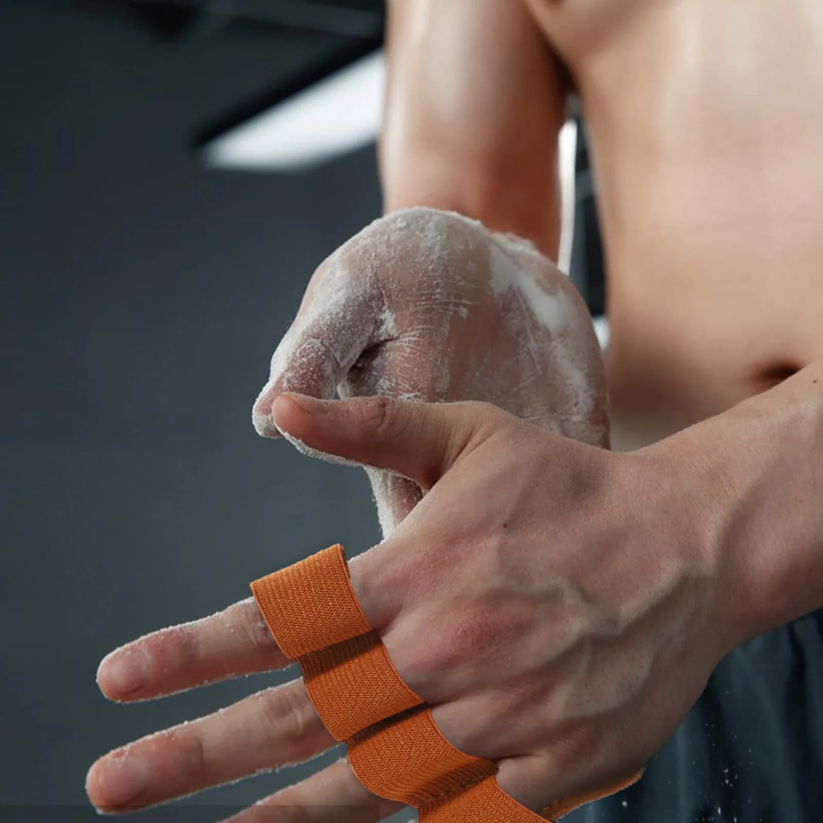 1 paio di guanti da palestra a mezze dita in nylon antiscivolo resistenti all'usura per trazioni, sollevamento pesi, sport all'aperto e fitness