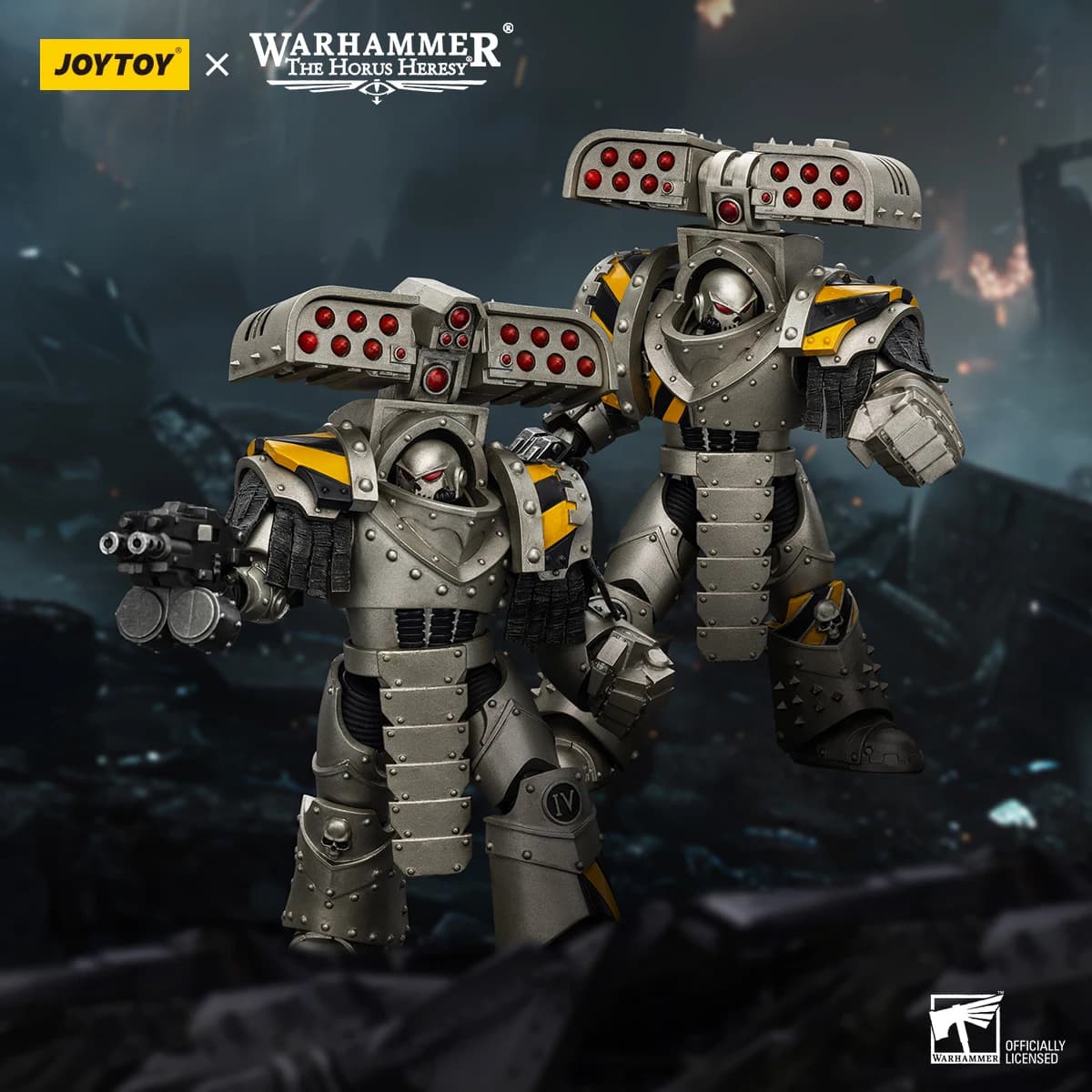 Warhammer "The Horus Heresy" 1/18 Action Figures lron Warriors Tyrant Siege Master Terminator with rocket launchers