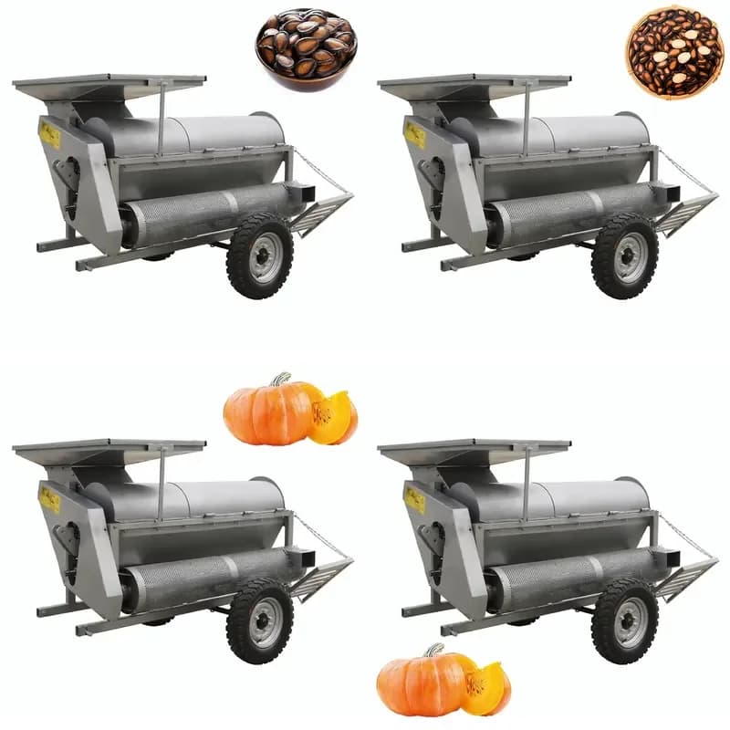 2026 Harvest Pumkin with Flowers Watermelon Seeds Separating Collector Machine