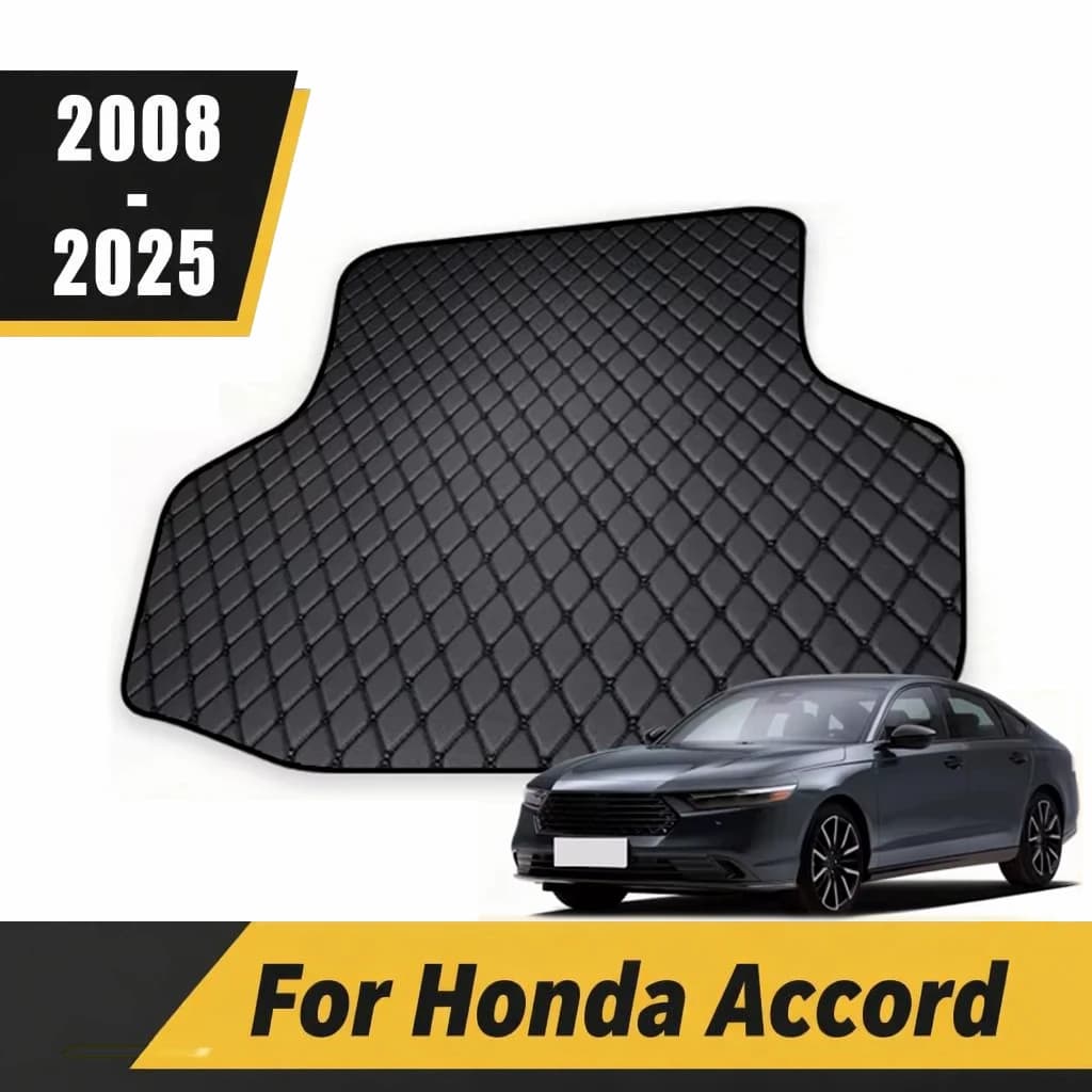 Car Trunk Carpet For Honda Accord 2008-2025 Waterproof Washable Cargo Liner Tool-Free Install Luggage Tray Vehicle Accessories