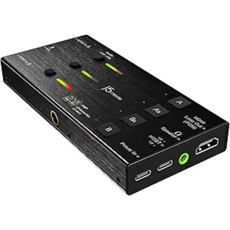 Scheda di acquisizione video dal vivo - Doppio HDMI a USB-C, supporta la registrazione video e audio 1080p 60 Hz, alimentazione - Migliore