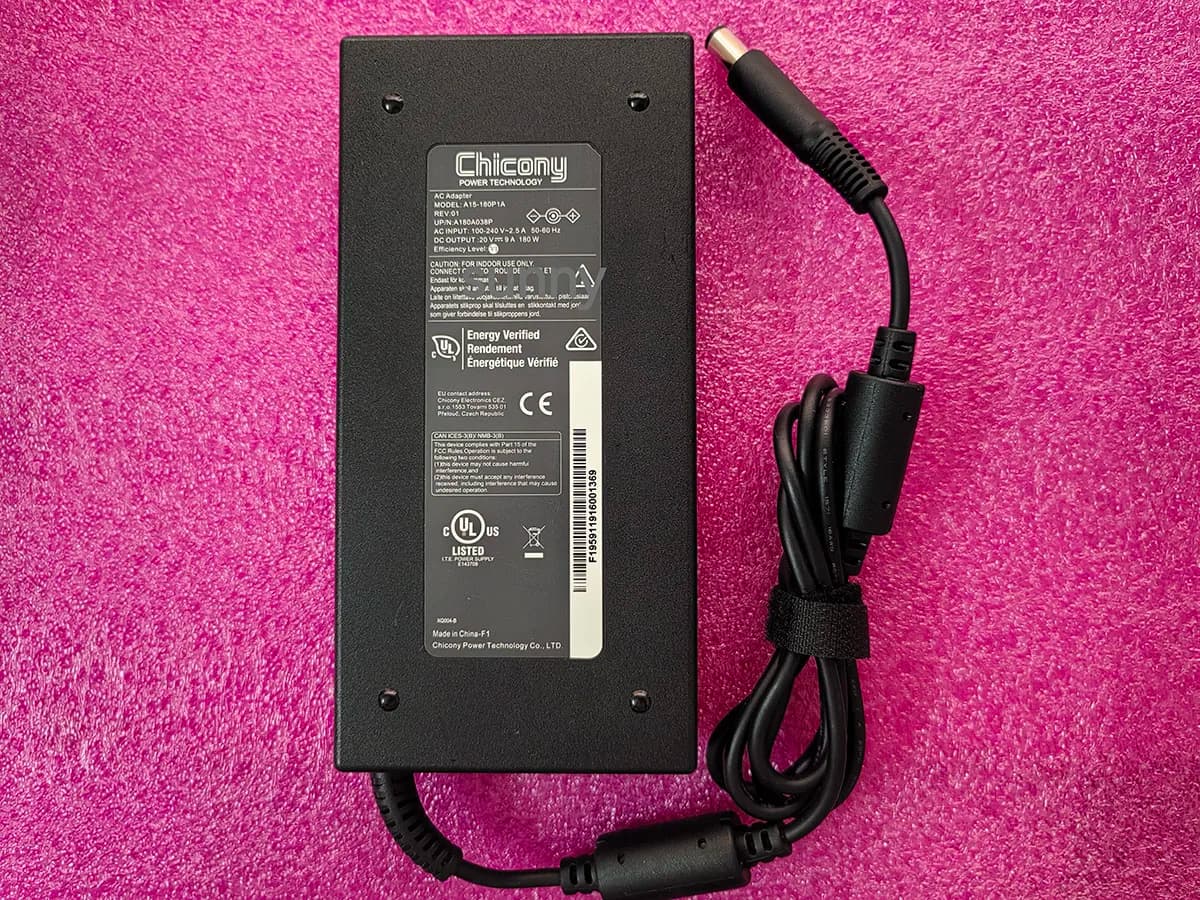 Adattatore CA OEM Slim Chicony 20V 9A A15-180P1A 7.4mm Pin 180W per stazione di aggancio CalDigit TS3 Plus Thunderbolt 3