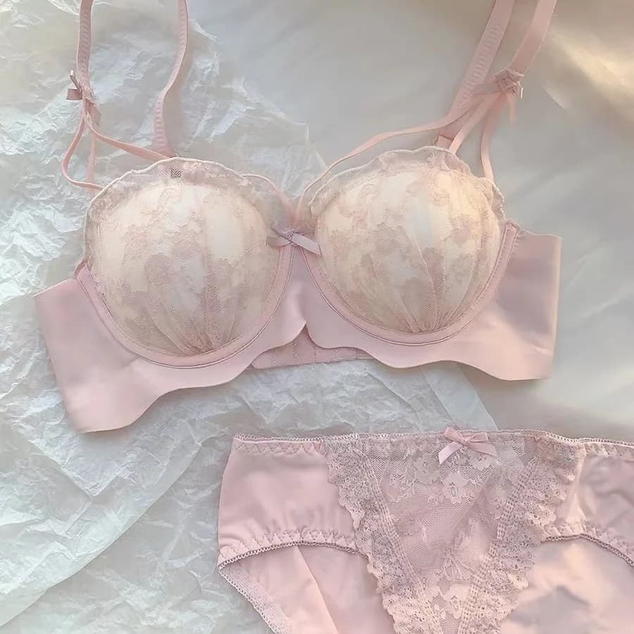 Nuovo set di copricostume comodo da donna per l'indumento intimo dolce e carino per ragazza