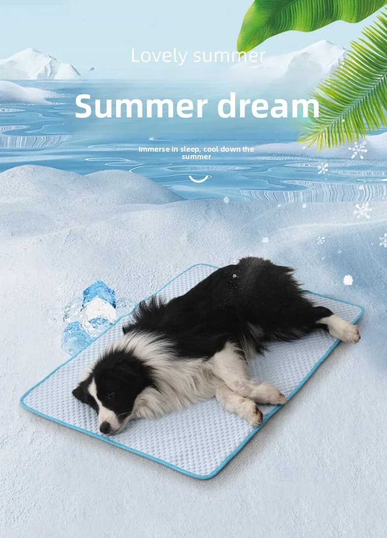 Nuovo tappetino refrigerante per animali domestici, tappetino estivo rinfrescante per cani e gatti, tappetino traspirante in seta ghiacciata, cuccia estiva per cani e gatti