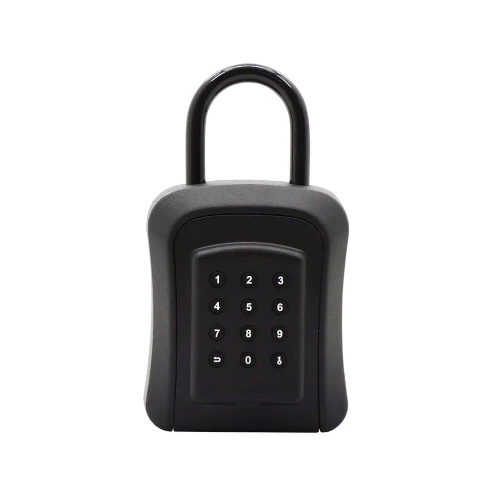 TTlock Tuya App Smart Digital Key Lock Box Waterproof Outdoor Wall Mounted Security Lockbox with Access Code for Wood Door Keys