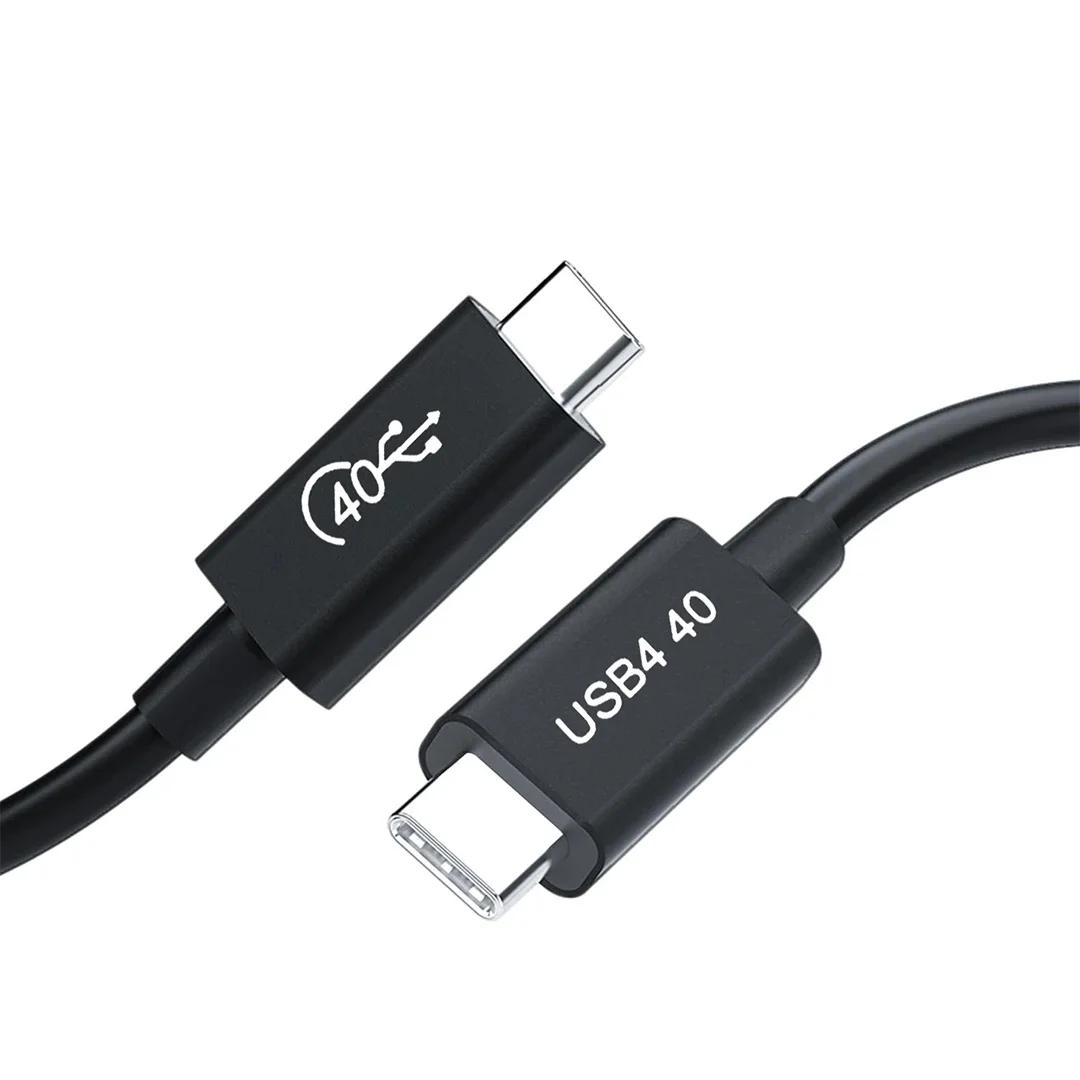 Cavo Thunderbolt 5 Morbido TPE 80Gbps Tipo-C USB4 V2 Cavo coassiale da USB-C a C 240W 16K 8K per eGPU Mac MINI SSD iPhon 16 MacBook