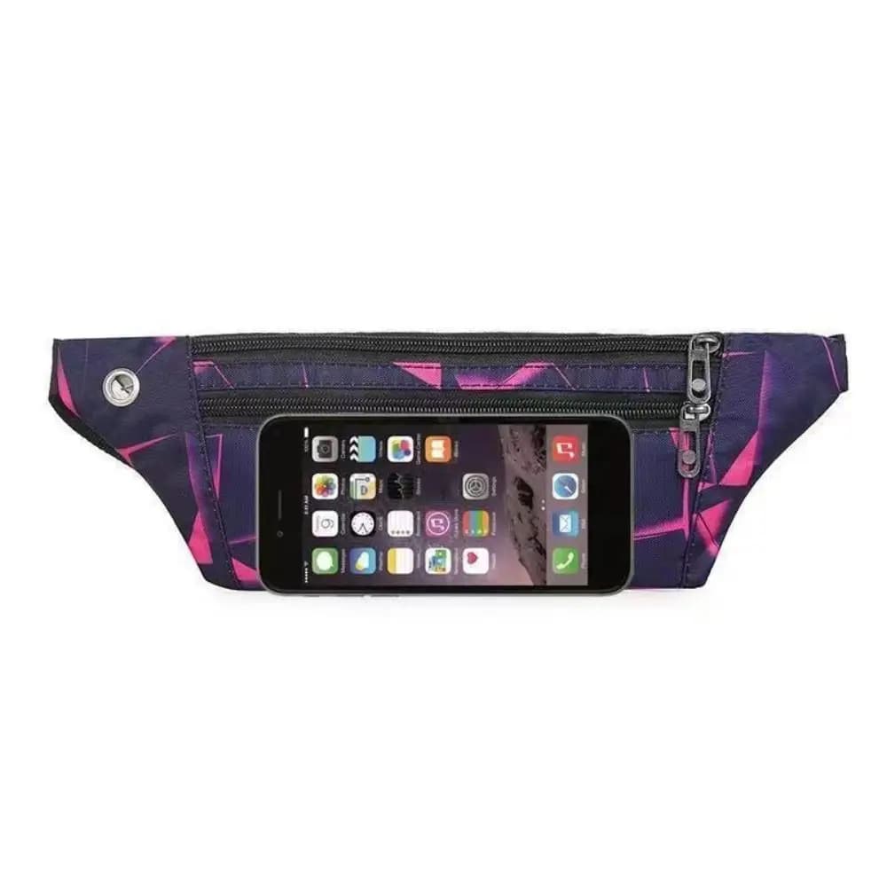 Marsupio sportivo da corsa in nylon Marsupio da palestra in poliestere Porta cellulare impermeabile unisex