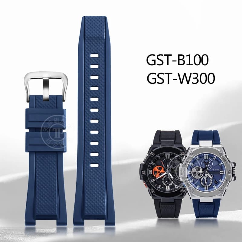 Cinturino in gomma siliconica per Casio G-SHOCK GST Series GST-W300 210 400G S130 S310 S330 B100 cinturino sportivo cinturino