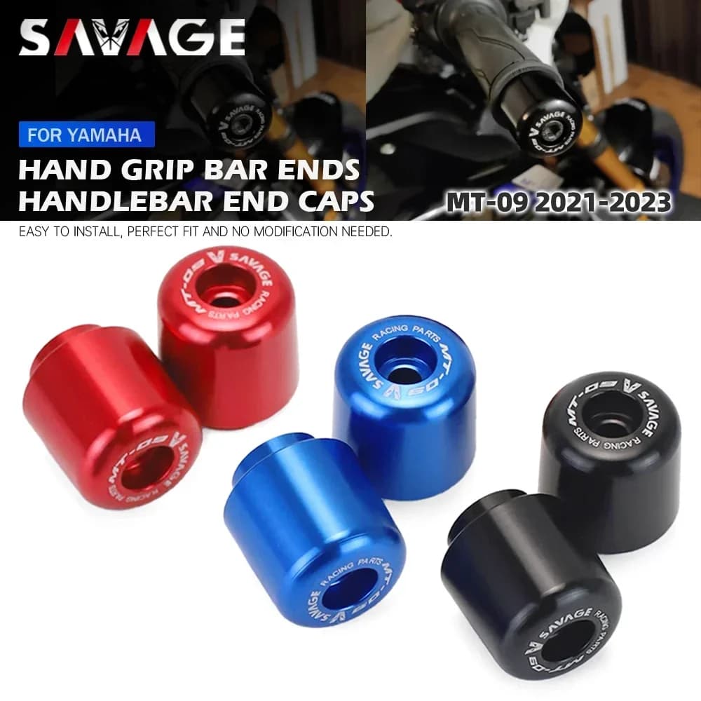 MT09 2021 Bar End Cap Handle For YAMAHA MT 09 MT-09/SP 2021-2023 Motorcycle Accessories Handlebar Grip End Pesi Spina Bearing