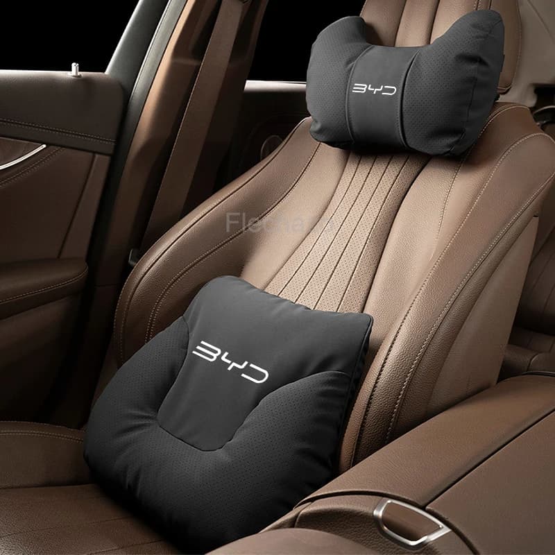 Nuovo Interni Auto In Pelle Schienale Lombare Cuscino Poggiatesta per BYD Seal Atto3 S2 S6 S7 Tang X Dream Auto Cuscino di Protezione Del Collo