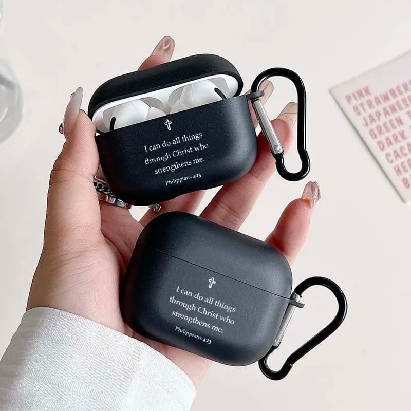 Christian Faith headphone case for Apple for Airpods 1/2 3 4 Pro and Pro2 Regal headphone case for men and women