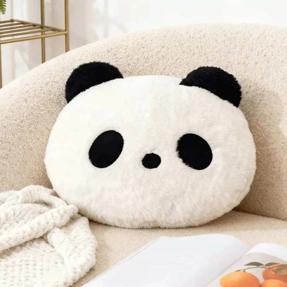Cuscino Peluche a Forma di Panda, Decorazione per la Casa, Kawaii, Cuscino Panda Imbottito per Camera da Letto e Divano, 30cm