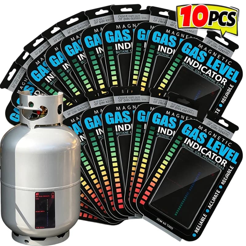 Indicatore di Livello Gas GPL Magnetico, Misuratore per Serbatoio Propano, Monitoraggio Livello Carburante per Riscaldatori da Campeggio, Sensore Adesivo Riutilizzabile