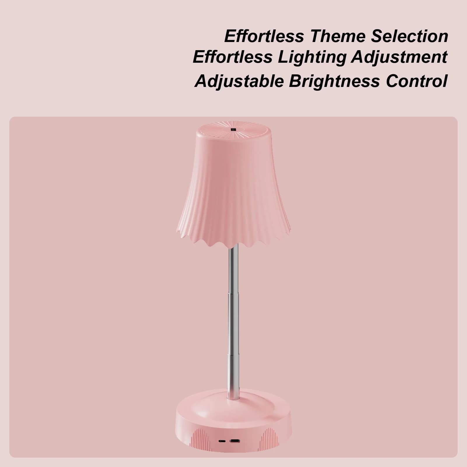 Lampada da scrivania ricaricabile Lampada da tavolo da ristorante con luce ambientale regolabile in altezza intelligente senza fili per soggiorno con doccia ristorante camera da letto