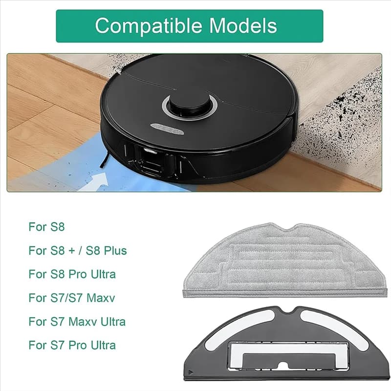 A38T-For Roborock S8/S8 +/S8 Pro Ultra/S7/S7 Maxv/S7 Maxv Ultra/S7 Pro Ultra Main Side Brush Hepa Filter Mop Cloth Parts