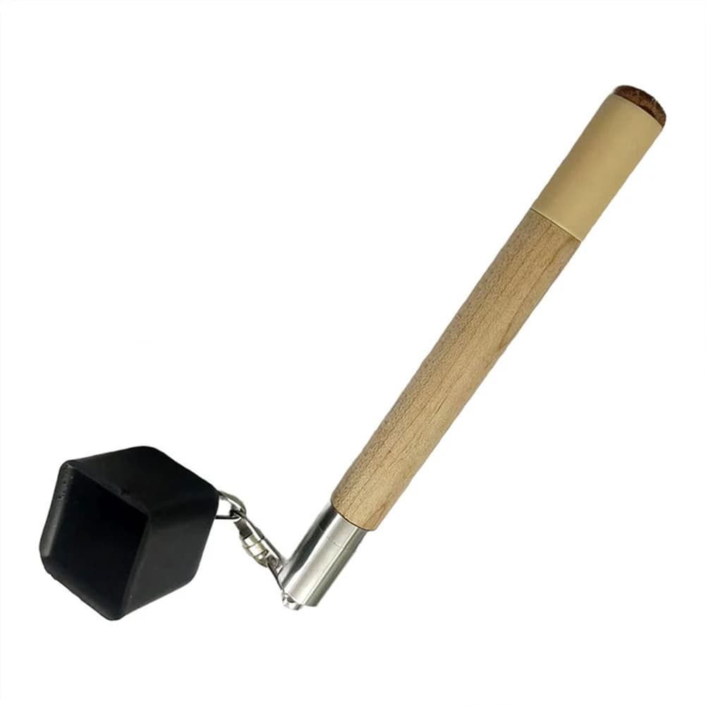 Supporto 2 in 1 per puntale e gesso da biliardo, lunghezza 135 mm, design in plastica e metallo, accessorio in legno per biliardo