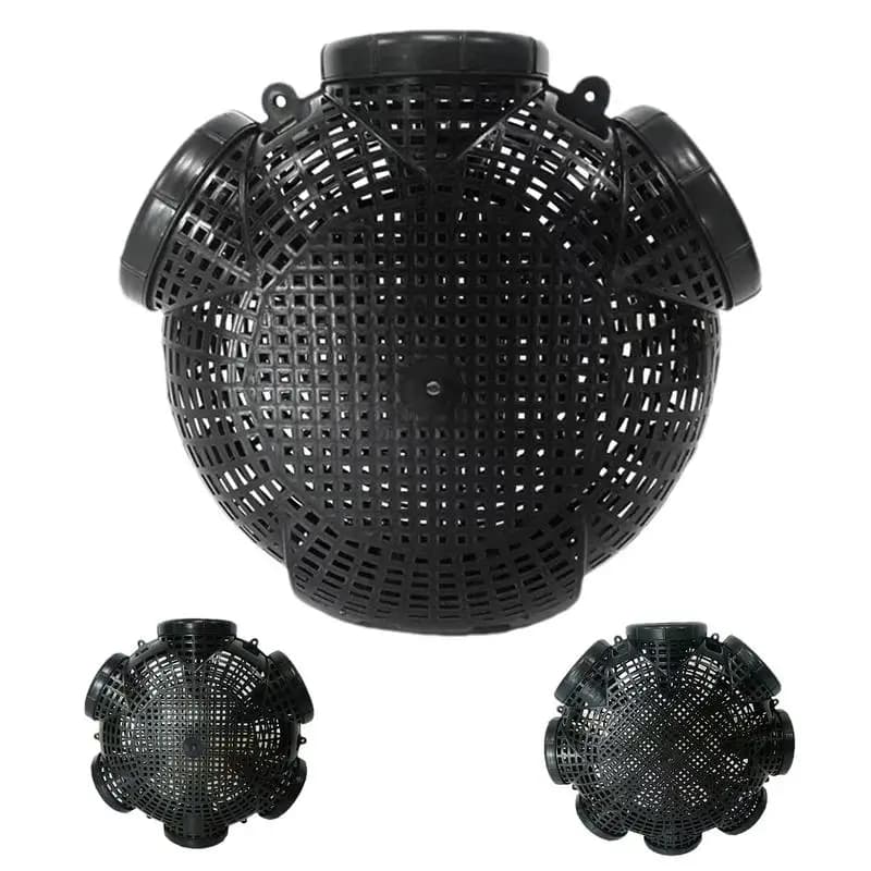 Gabbia per rete per pesci Trappola per granchi portatile PP Cattura trappola per pesci Accessori per la pesca con prese d'aria dense per la cattura di aragoste granchi