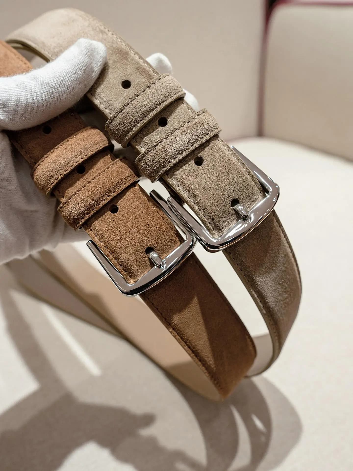 Old Money Style Calf Anti Velvet Texture Men's Genuine Leather Belt