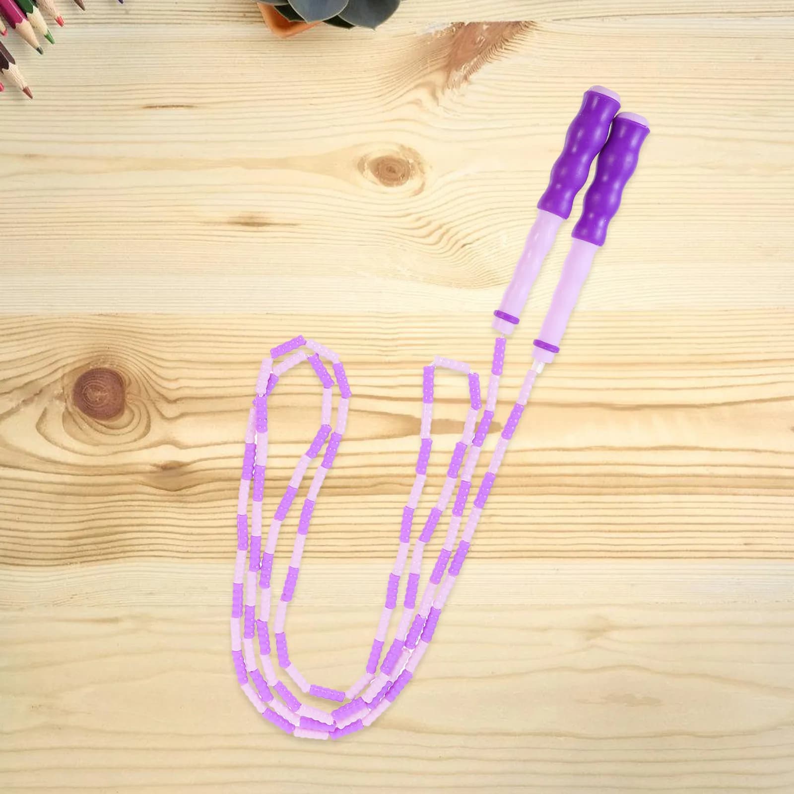2Pcs Jump Rope PVC Skipping Ropes for Home School Exercise Weight Loss Adults Fitness Jump Rope Exercise Ropes