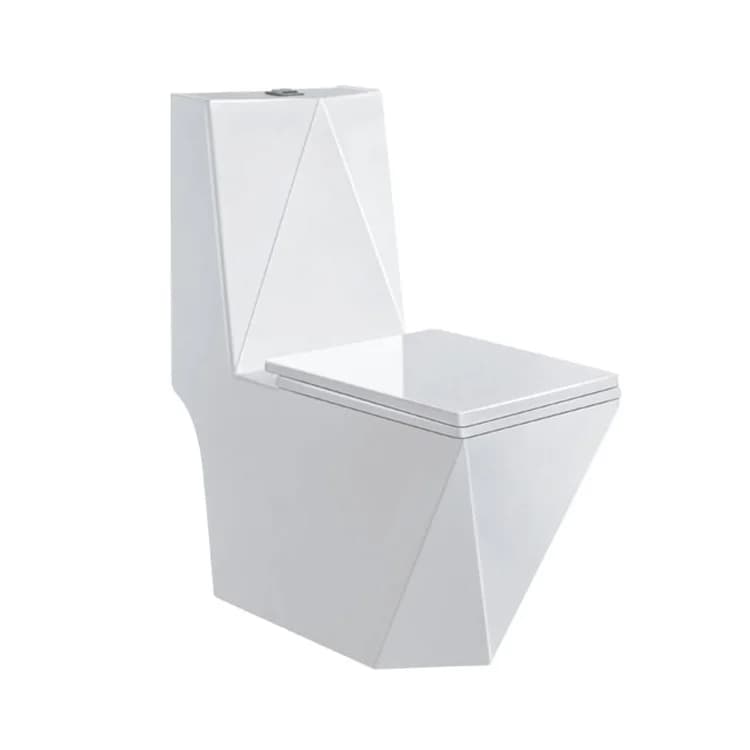 White Toilet Design for Western Gold Wall Suspended Smart Toilet