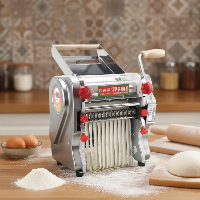 Macchina per Pasta Portatile in Acciaio Personalizzata, Mini Macchina Coreana per Pasta Fatta in Casa