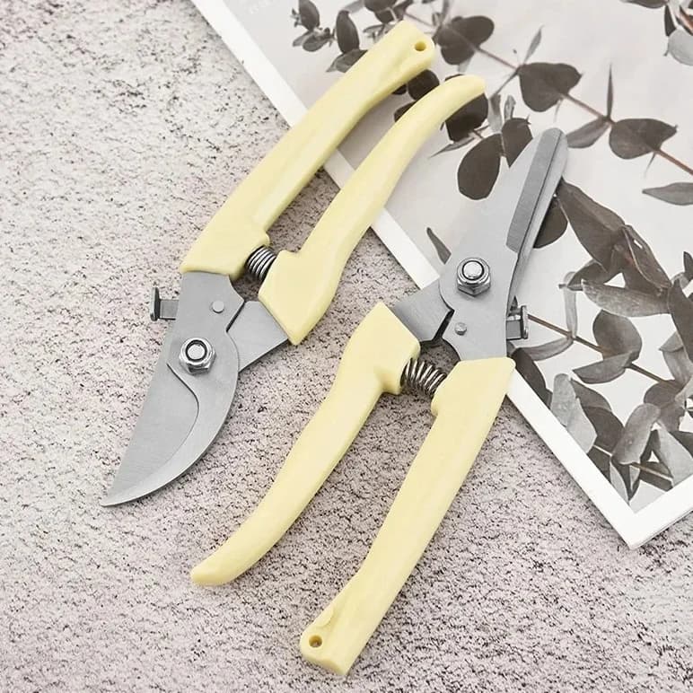 Forbici da Potatura Professionali in Acciaio Inox, Cesoie per Rami e Fiori, Attrezzo Manuale Affilato per Giardinaggio