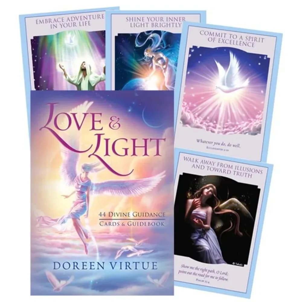 44pcs Love Light Divine guide Oracle Card gioco da tavolo Oracle Card 11*6.5cm