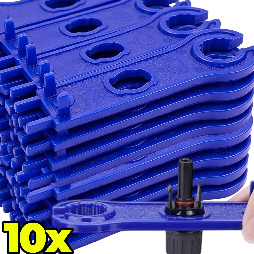 Chiave per Connettori Solari Fotovoltaici MC4, Set da 1/10 Pezzi, Strumento Speciale per Rimozione e Assemblaggio di Pannelli Solari