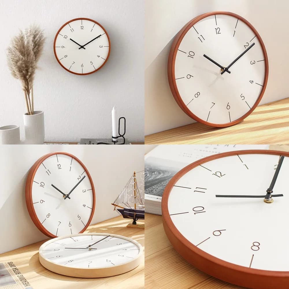 Modern Nordic Wall Clock for Living Room Decor Minimalist Fashionable Quiet Quartz Clock Home Use