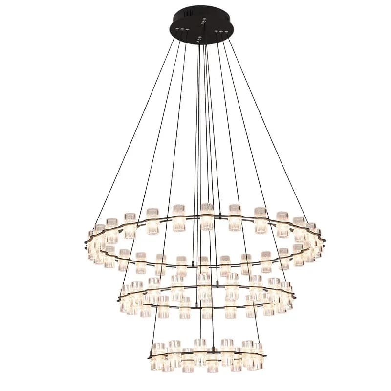 Lampadario da soggiorno di lusso leggero minimalista anello rotondo atmosfera moderna e semplice