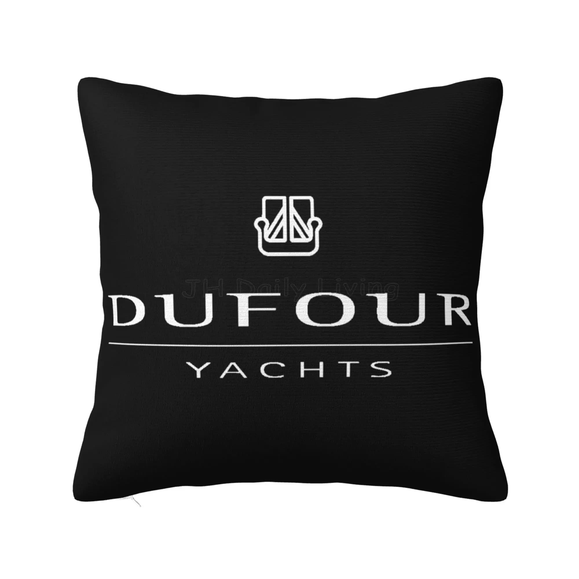 Dufour Yachts Square Pillowcase 45x45cm Polyester Cushion Cover Pillow Case Soft Cozy Throw Pillow Cover for Home Sofa Bed