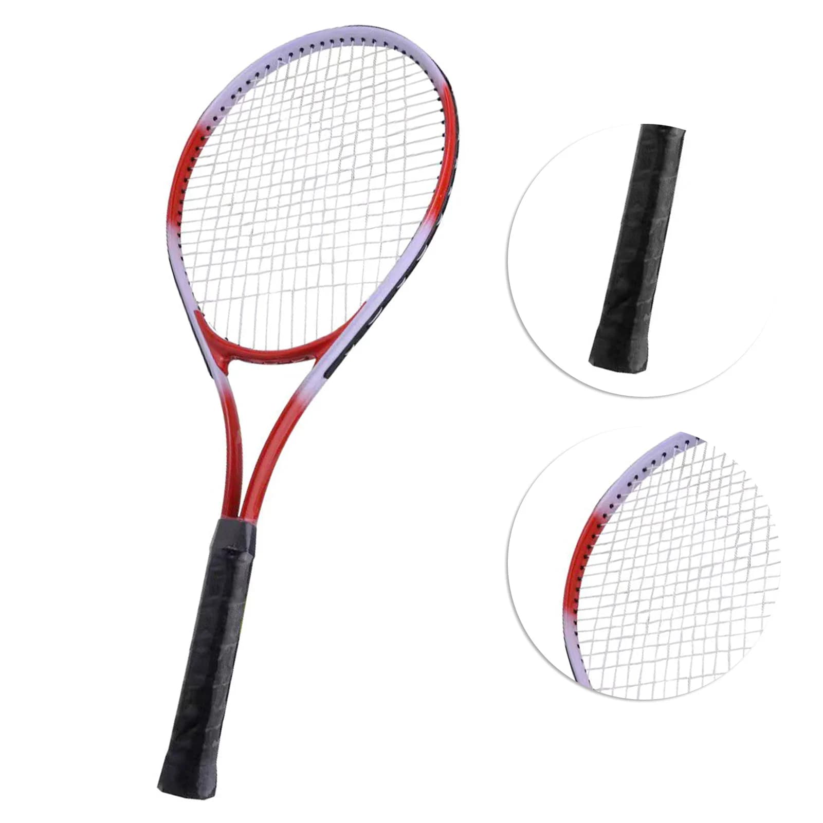 Racchetta da tennis da 27 pollici, antiscivolo, ergonomica, leggera, racchetta da tennis singola, per allenamento e competizione, impugnatura comoda per la palestra