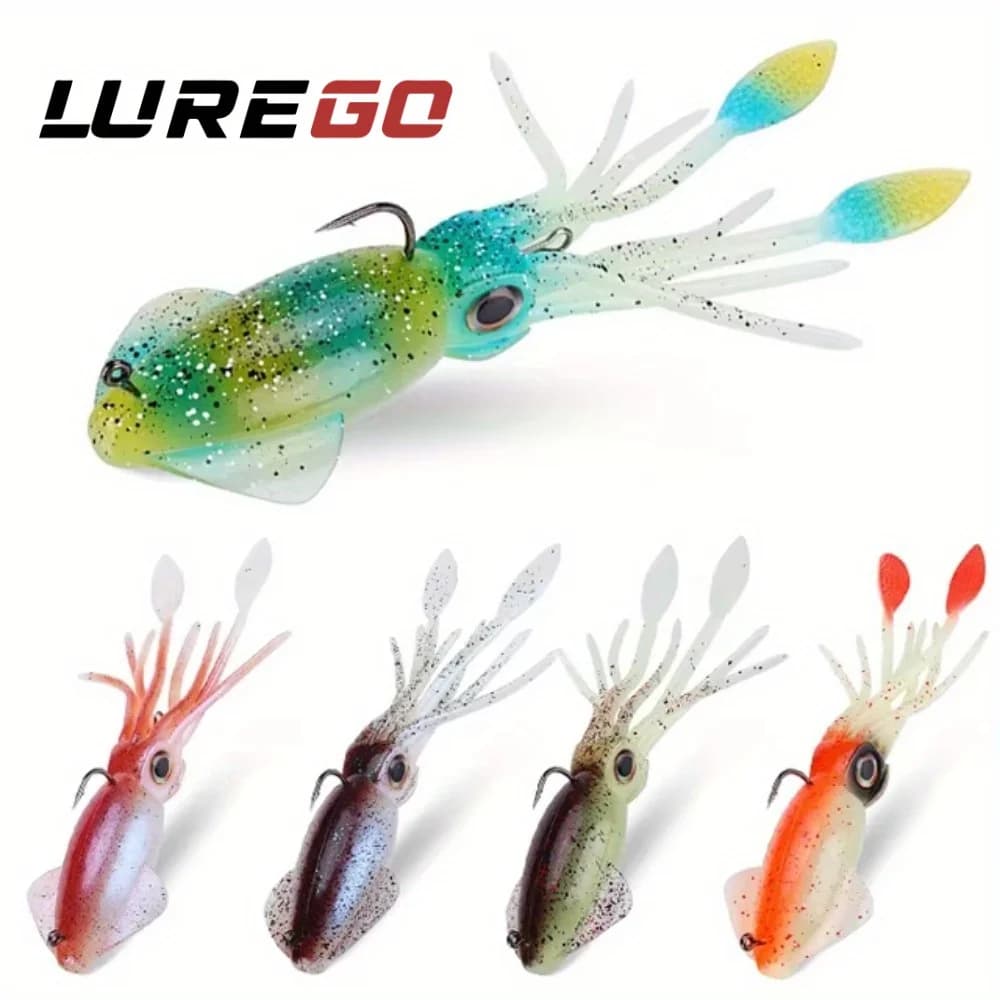 130 g-200 g deepwater fishing weapon, soft bait for 130-200 g octopus, resistant bait with trophy with internal lead