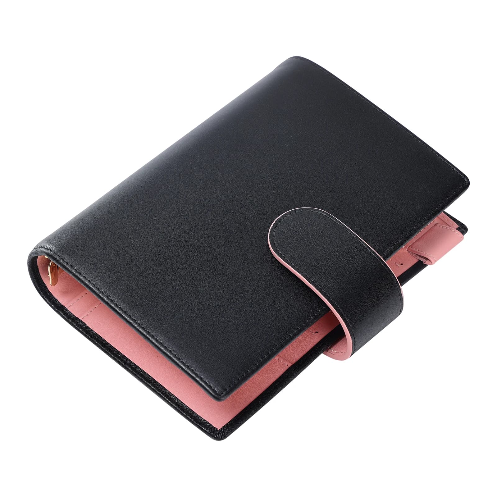 Smartfee Pianificatore di budget personale Raccoglitori per pialla A6 Agenda per notebook con organizer in vera pelle Nappa morbida