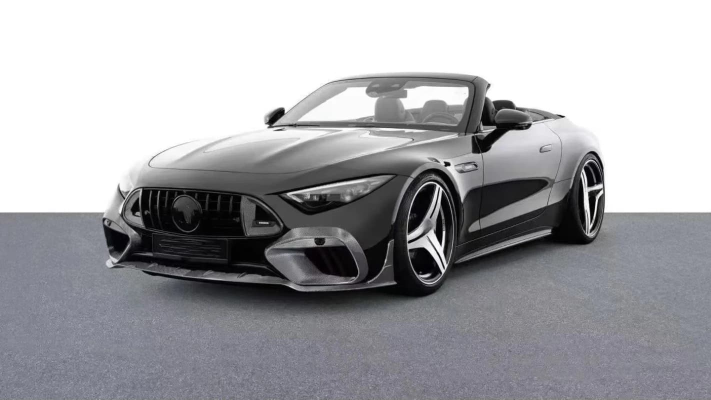 New SL63 Carbon Fiber Body Kit Upgraded BS Front Lip Diffuser Spoiler Hood Bolt-On Original 1:1 Quality