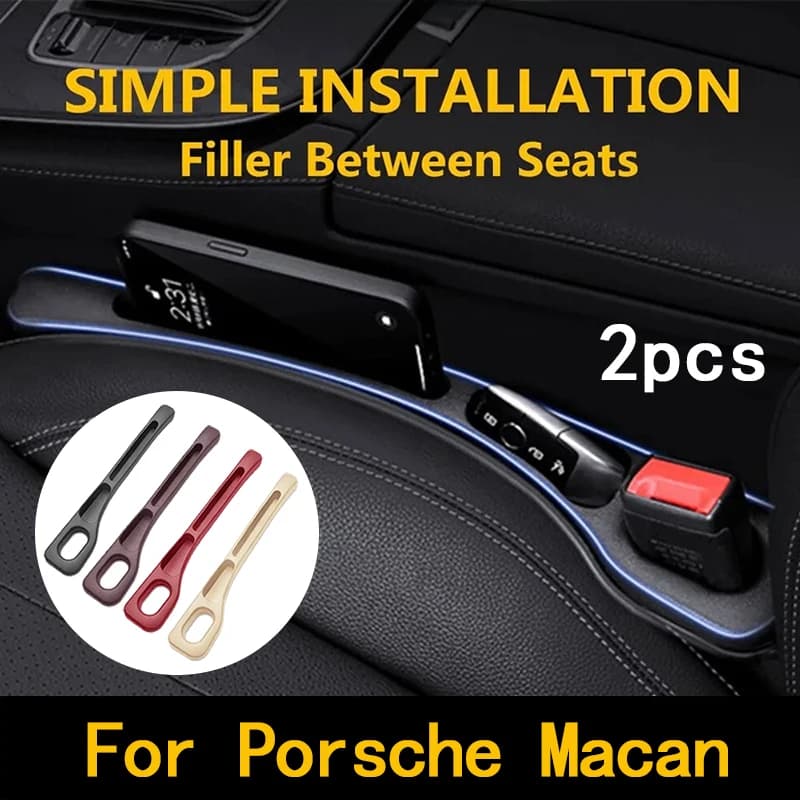 Riempitore per seggiolino auto tra fessure dei sedili Accessori per la decorazione di interni 2 pezzi per Porsche Macan