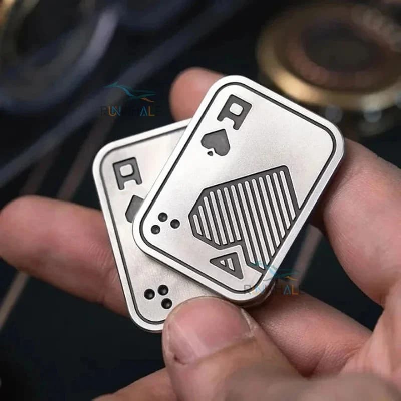 EDC Push Slider Metal Fidget giocattoli antistress adulti Finger Spinner Poker alleviare l'ansia giocattolo portatile Pop giochi di scorrimento magnetico