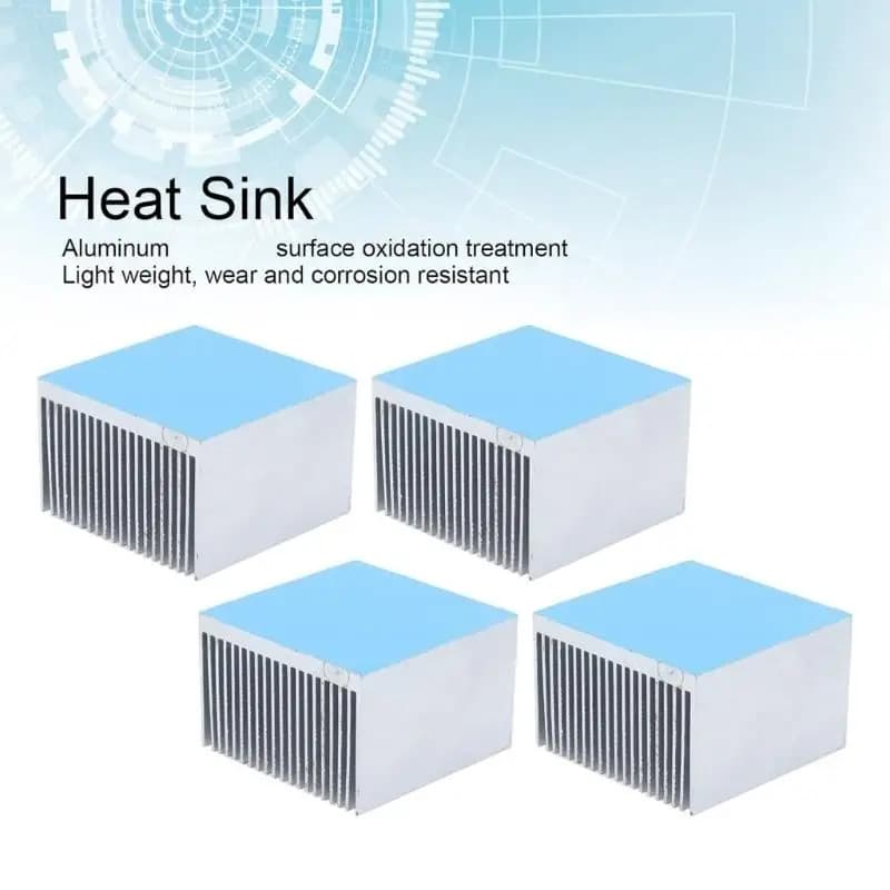4 pezzi 60x60x39mm dissipatore calore in alluminio alette del radiatore raffreddamento in alluminio stampanti 3D dispositivo